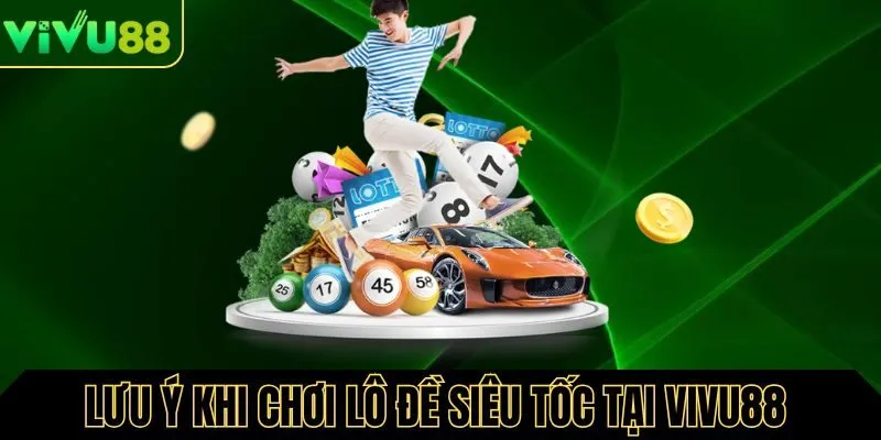 Lưu ý khi tham gia chơi lô đề siêu tốc tại Vivu88